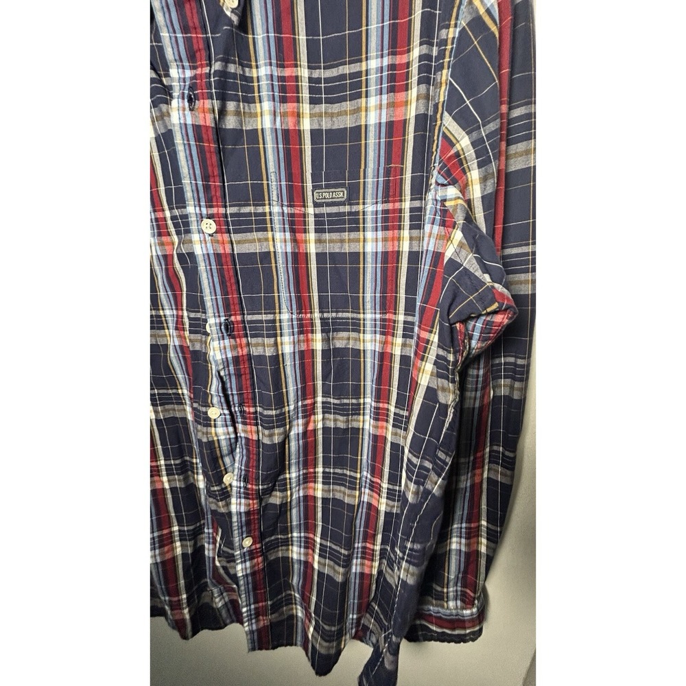 Us Polo Assn Long Sleeve Bottom Up Shirts Size L (G051806) - Picture 8 of 10